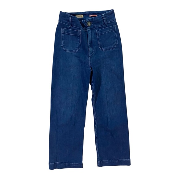 Anthropologie Pilcro The Skipper Wide-leg Jeans Sz 26 Wide Leg Dark Rinse - Picture 2 of 4